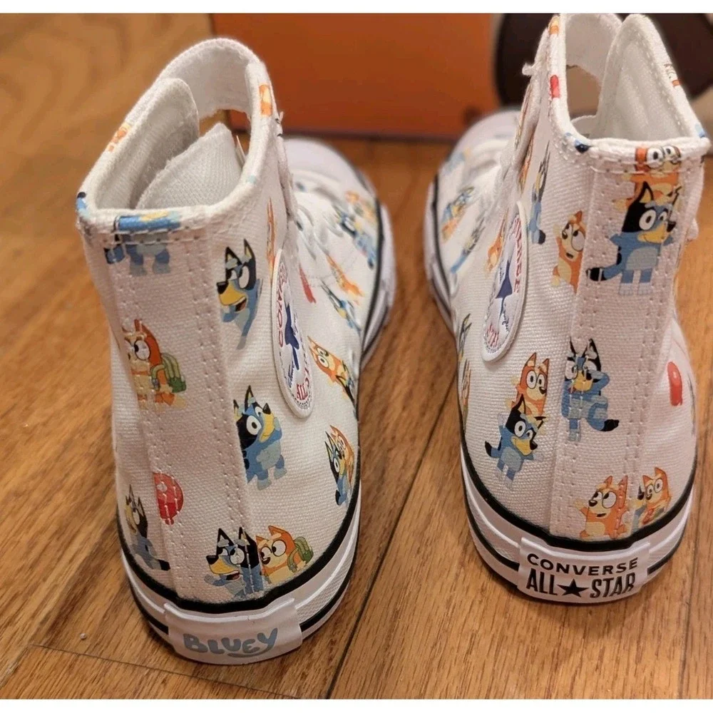 Converse Chuck Taylor Kids Bluey‎ All Star EasyOn High Top Sneakers Shoes 2Y